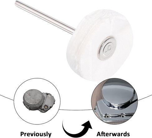 20 Pack Little Buffing Wheel 1/8 Inch Cloth Polishing Wheels Polishing Buffing Wheel Little Buffer Wheels for Rotary Tools (White) in Saudi Arabia