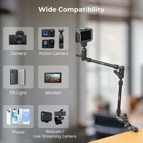 ذراع سحرية لسطح المكتب من SmallRig مع مجموعة مشابك على شكل سرطان البحر (إصدار متوافق مع MagSafe) 5626 in Kuwait