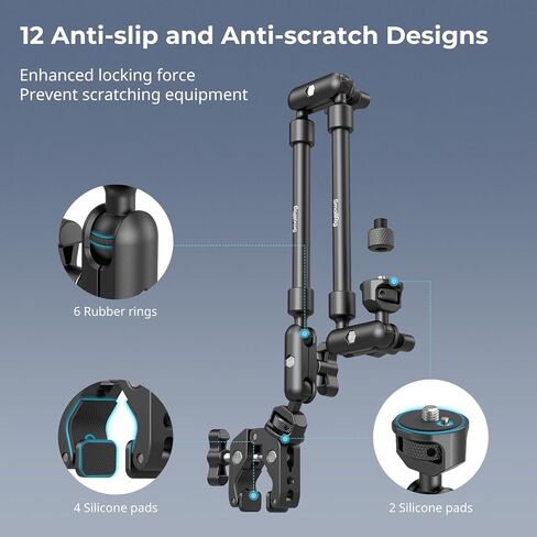 ذراع سحرية لسطح المكتب من SmallRig مع مجموعة مشابك على شكل سرطان البحر (إصدار متوافق مع MagSafe) 5626 in Kuwait