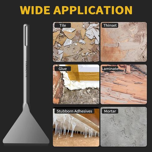SDS Max Chisel, 5.9 Inch by 15 Inch Tile Removal Bits for SDS Max Hammer Drill Tool Attachment for Removing Linoleum Floor VCT Concrete Mortar Thinset Ceramic Tile in Saudi Arabia