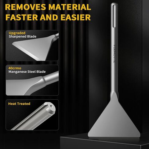 SDS Max Chisel, 5.9 Inch by 15 Inch Tile Removal Bits for SDS Max Hammer Drill Tool Attachment for Removing Linoleum Floor VCT Concrete Mortar Thinset Ceramic Tile in Saudi Arabia