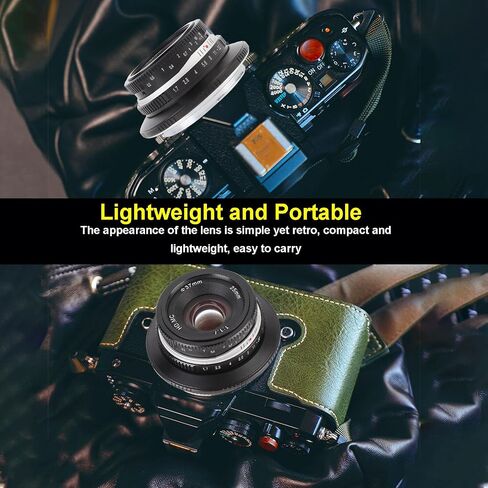 25mm F1.7 Prime Lens, Manual Focus Fixed Lens, for RF Mount APS C Format Large Aperture for R7 R10 R50 R100 RP R5 R6 (Silver) in Saudi Arabia