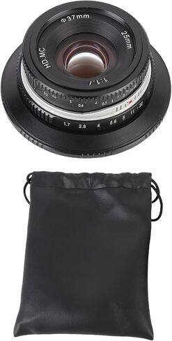 25mm F1.7 Prime Lens, Manual Focus Fixed Lens, for RF Mount APS C Format Large Aperture for R7 R10 R50 R100 RP R5 R6 (Silver) in Saudi Arabia