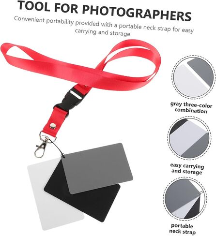 Portable Grey Balance Card Photography Cards with White Grey Shades for Accurate Exposure Measurement for Versatile Shooting Scenarios in Saudi Arabia