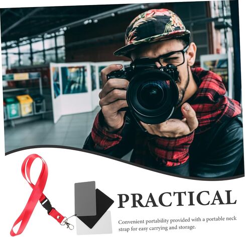 Portable Grey Balance Card Photography Cards with White Grey Shades for Accurate Exposure Measurement for Versatile Shooting Scenarios in Saudi Arabia