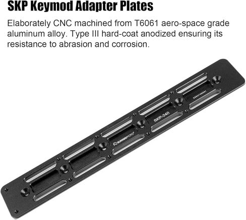9.45 بوصة Keymod إلى Arca Swiss السكك الحديدية جبل لوحة محول الملحقات ل ترايبود ، 240 مللي متر SKP-240 in Saudi Arabia