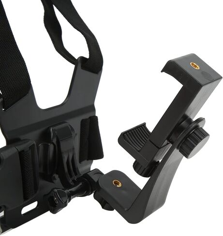 حزام حزام تثبيت على الصدر من Ciciglow، حزام حزام صدر للهاتف المحمول قابل للتعديل مع حامل هاتف لركوب الأمواج والتزلج وركوب الدراجات وركوب الدراجات in Kuwait