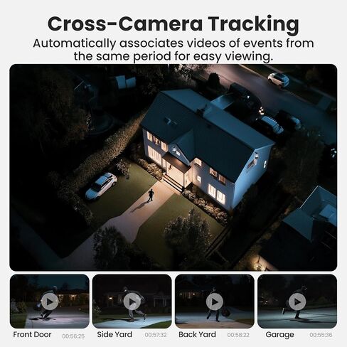 SOLIOM 4K Wireless Outdoor Solar Security Camera System, 2-Cam Kit | No monthly fees with 32GB local storage, radar motion detection, 360° auto tracking, color night vision & 2.4/5GHz WiFi in Saudi Arabia