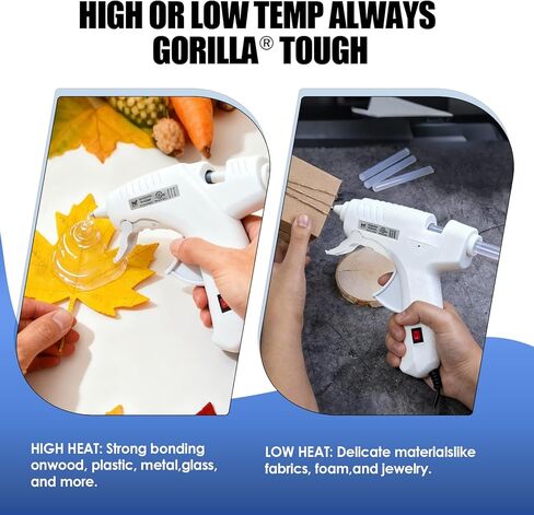 Professional Hot Glue Gun Kit - Fast Heating Corded Glue Gun with 30pcs Glue Sticks, Anti-Clog Nozzle for DIY Crafts, Home Repair, Woodworking, Sealing and School Projects in Saudi Arabia