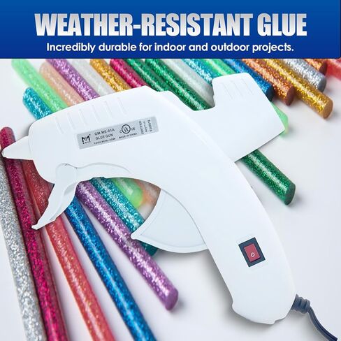 Professional Hot Glue Gun Kit - Fast Heating Corded Glue Gun with 30pcs Glue Sticks, Anti-Clog Nozzle for DIY Crafts, Home Repair, Woodworking, Sealing and School Projects in Saudi Arabia