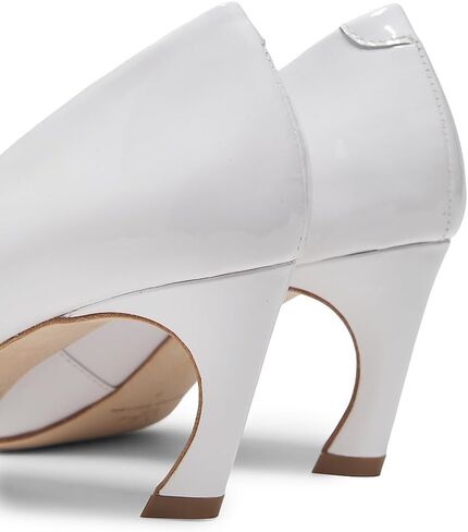 22élevé 65MM Contrast Bow-Detail Patent Leather Pumps in Saudi Arabia