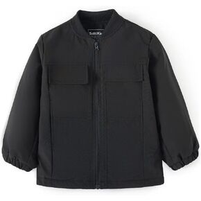 Boy's Bomber Jackets Boys Fall Winter Zip Up Lightweight Jacket in Saudi Arabia
