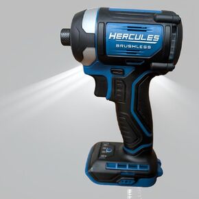 Compact 3-Speed Impact Driver 20V Brushless Cordless 1/4 in. Compatible with Hercules - Battery and Charger Sold separately in Saudi Arabia