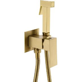 مجموعة رذاذ المرحاض، بخاخ محمول للمرحاض، طقم بخاخ حفاضات من القماش النحاسي بمقبض واحد لغسالة حفاضات الأطفال من القماش بالماء الساخن والبارد، بخاخ مرفق محمول مع دش (بندقية رمادية) in Kuwait