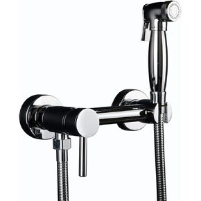 المرحاض الحمام بخاخ محمول بخاخ للمرحاض النحاسي الطفل القماش حفاضات البخاخ للمياه الساخنة والباردة المحمولة صنبور مع خرطوم لغسل المؤنث، وغسل الحيوانات الأليفة، كل (أ) in Kuwait