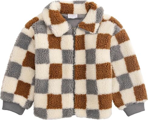 Mud Pie baby-boys Mud Pie Kids Boy Sherpa Check Jacket in Saudi Arabia
