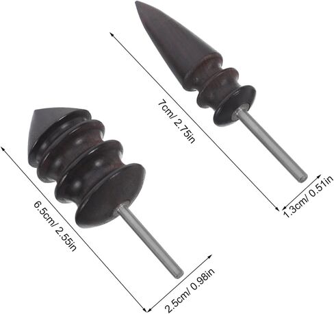 Angoily 4pcs Leather Polishing Tools Double-Ended Sanding Sticks for Leathercraft Woodworking Edge Polishing Tool for DIY Projects in Saudi Arabia