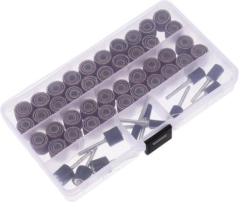 DOITOOL 132Pcs Sanding Drum Set with Mandrels Sleeves for Rotary Tools Precision Sanding Bands for Woodworking Durable Efficient Grinding Convenient Replacement in Saudi Arabia