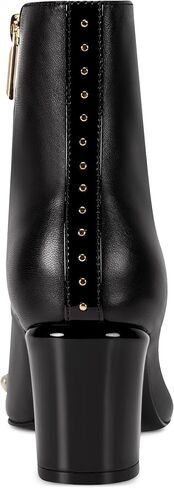 KARL LAGERFELD Women's Dalyn Heeled Bootie with Pearl Embellishments Fashion Boot in Saudi Arabia