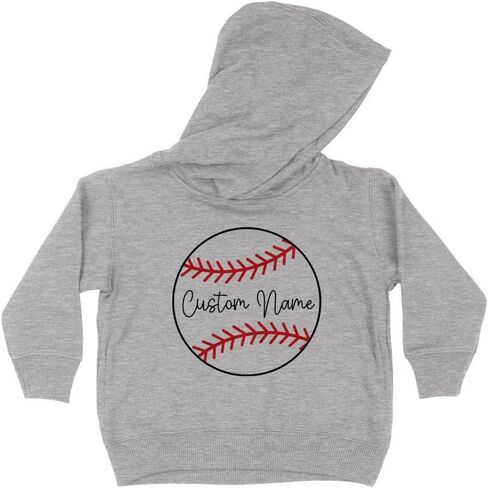 Baseball Custom Name Personalized Kids Hoodie Sweatshirt Toddler in Saudi Arabia