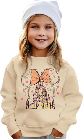 Magical Crewneck Sweatshirt for Toddler Girl Magic Castle Long Sleeve Shirts Kingdom Holiday Family Vacation Outfit in Saudi Arabia