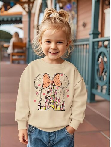 Magical Crewneck Sweatshirt for Toddler Girl Magic Castle Long Sleeve Shirts Kingdom Holiday Family Vacation Outfit in Saudi Arabia