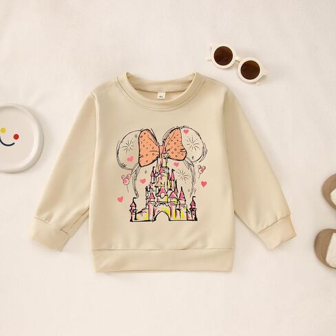 Magical Crewneck Sweatshirt for Toddler Girl Magic Castle Long Sleeve Shirts Kingdom Holiday Family Vacation Outfit in Saudi Arabia