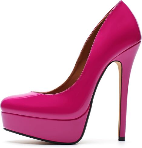 MAIERNISI JESSI Unisex Men's Women's Flatform High Heels Peep Toe Stiletto Pumps in Saudi Arabia