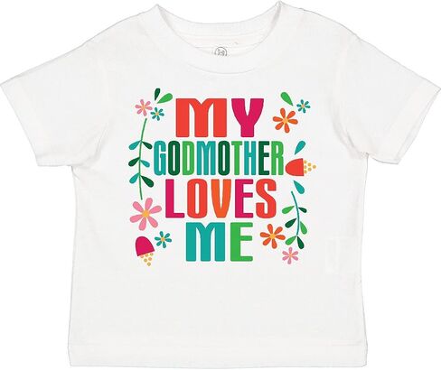 inktastic My Godmother Loves Me Girls Toddler T-Shirt in Saudi Arabia