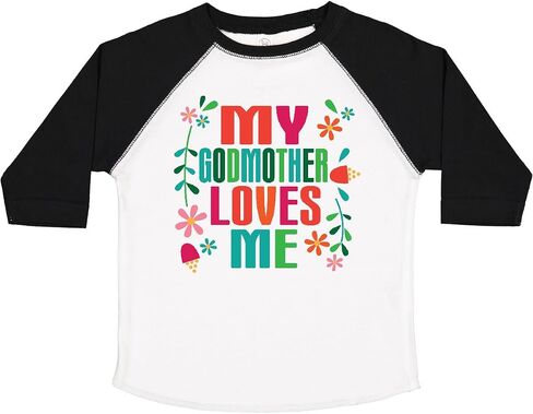 تي شيرت Inktastic My Godmother Loves Me للفتيات الصغار in Kuwait