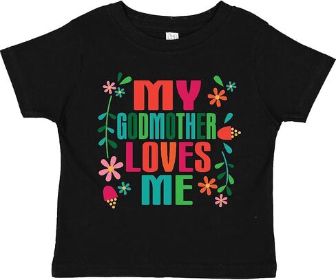 تي شيرت Inktastic My Godmother Loves Me للفتيات الصغار in Kuwait