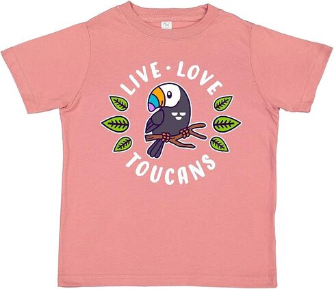 inktastic Live Love Toucans Toddler T-Shirt in Saudi Arabia