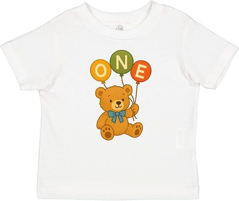 inktastic 1st Birthday Teddy Bear Balloons Baby T-Shirt in Saudi Arabia