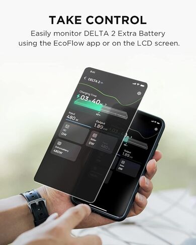 EF ECOFLOW Delta 2 Smart Extra Battery, 1024Wh LiFePO4 Expansion Battery for Power Station DELTA2 in Kuwait