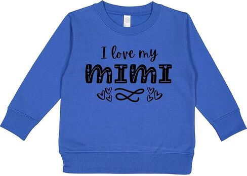 inktastic I Love My Mimi with Hearts Toddler Sweatshirt in Saudi Arabia