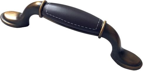 3.75" C-C Drawer Pull Handles Cabinet Knobs Dresser Pull Kitchen Door Handles Ceramic Coffee Brown Gold Bronze Hardware Porcelain 3 3/4" 96 mm Centers/C-C:3.75" (L:5.7) in Saudi Arabia