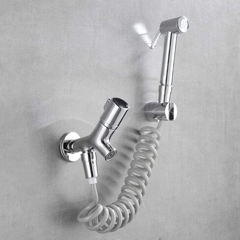 مجموعة بخاخ حفاضات القماش الكاملة لرذاذ المرحاض - مجموعة مسدس رش رفيق المرحاض وغسالة تنظيف الحمام المثبتة على الحائط in Kuwait