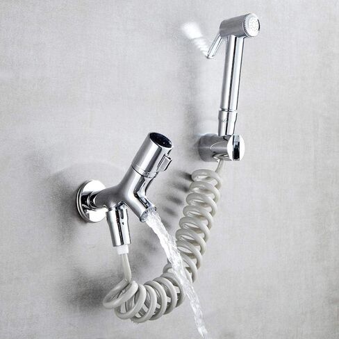 مجموعة بخاخ حفاضات القماش الكاملة لرذاذ المرحاض - مجموعة مسدس رش رفيق المرحاض وغسالة تنظيف الحمام المثبتة على الحائط in Kuwait