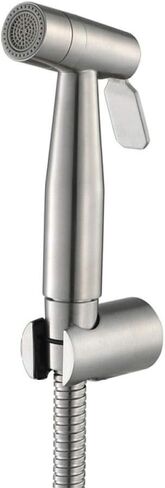 Sprayer Kit Hand Held ShowerTap Spray - Function Spray Gun Set Stainless Steel Brushed Faucet Toilet Flusher Wall Mounted in Kuwait