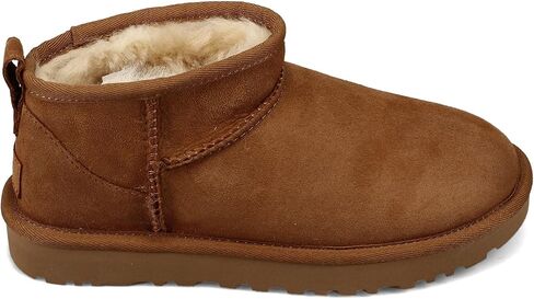 حذاء UGG نسائي كلاسيكي صغير جدًا للكاحل، كستنائي، 9 US in Saudi Arabia