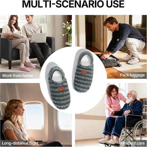 Womens Slipper Socks Indoor Bedroom Travel Neuropathy House Slippers for Woman, Comfy Fuzzy Christmas Gifts for Women Men Mom Elderly Seniors Pantuflas Para Mujer | Comfy Fuzzy Slipper Shoes for Women Men Mom Elderly Seniors, Christmas Gift Ideas, Cozy Ba in Saudi Arabia