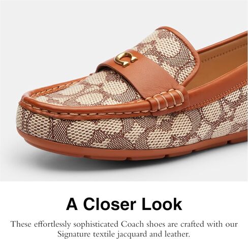 Coach Womens Sculpted C Driver in Signature Textile Jacquard in Saudi Arabia