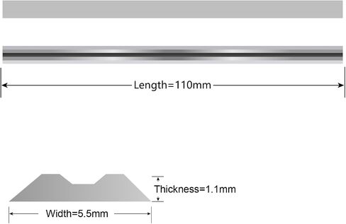 2PCS 110mm Planer Blades Jointer Knives HSS for Woodworking Planer in Saudi Arabia