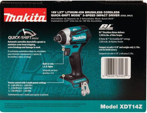 ماكيتا XDT14Z 18 فولت ليثيوم أيون بدون فرشات لاسلكي 3 سرعات (متجدد) in Kuwait