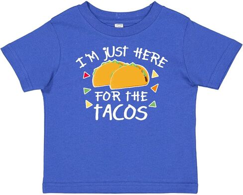 تي شيرت Iktastic أنا هنا فقط من أجل تي شيرت الأطفال Tacos Cinco De Mayo in Kuwait