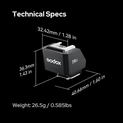 موسع الحذاء الساخن Godox TR-O TTL HSS Hot Shoe Riser لـ Godox iT30 Pro، iT20، iT22 لكاميرا أوليمبوس، تقليل ظل العدسة in Saudi Arabia