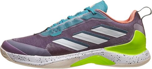 حذاء التنس AVACOURT للسيدات من adidas - - Shadow/Violet/Lemon، US 8 W in Kuwait