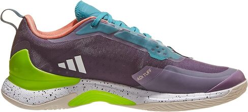 حذاء التنس AVACOURT للسيدات من adidas - - Shadow/Violet/Lemon، US 8 W in Kuwait
