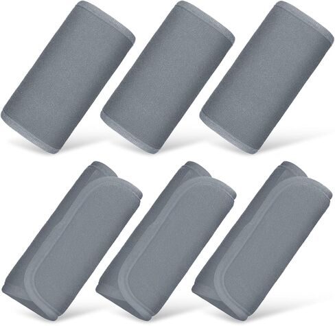 Riakrum 6 Pieces Baby Car Seat Strap Covers Soft Belt Pads Cover for Kids Car Seat Straps Shoulder Pads Infant Stroller Strap Covers Safety Belt Cushion for Boy and Girl (Gray) in Saudi Arabia