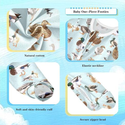 SHJI Baby One-Piece Footies Long Sleeve Rompers Pajamas Zip Front Pjs for Boys Girls kids in Saudi Arabia